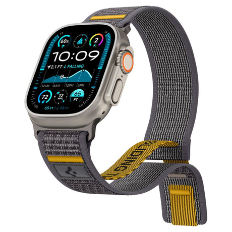 Accesoriu smartwatch Spigen Athlex Air (AMP09034) compatibil cu Apple Watch 6/7/8/9/10/11/SE/SE 2/SE 3/Ultra/Ultra 2/ Ultra 3 (44/45/46/49mm), Active Gray