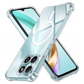 Husa de protectie Techsuit Shockproof Clear Silicone MagSafe compatibil cu Honor X6b, Transparent