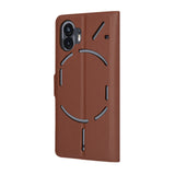 Husa de protectie Techsuit Leather Folio compatibil cu Nothing Phone (2), Maro