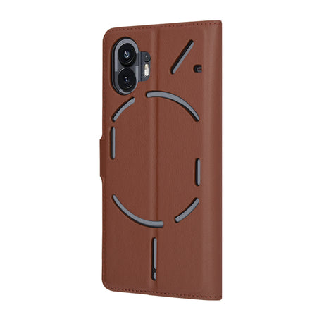 Husa de protectie Techsuit Leather Folio compatibil cu Nothing Phone (2), Maro