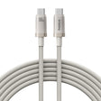 Cablu Baseus Titanium (P10378100G21-01), USB-C to Type-C, 100W, Fast Charging, 480Mbps, 2m, Galaxy Titanium Gold