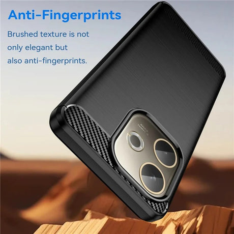 Husa de protectie Techsuit Carbon Silicone compatibil cu Oppo A5 Pro 4G / A5 Pro 5G, Negru