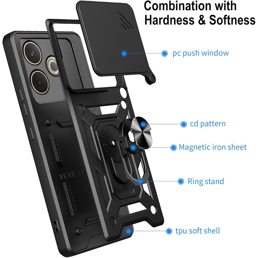 Husa de protectie Techsuit CamShield Series compatibil cu Oppo A5 Pro 4G / A5 Pro 5G, Negru