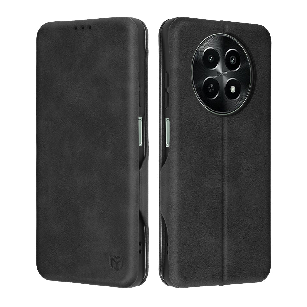 Husa de protectie Techsuit Safe Wallet Plus compatibil cu OnePlus 12R, Negru