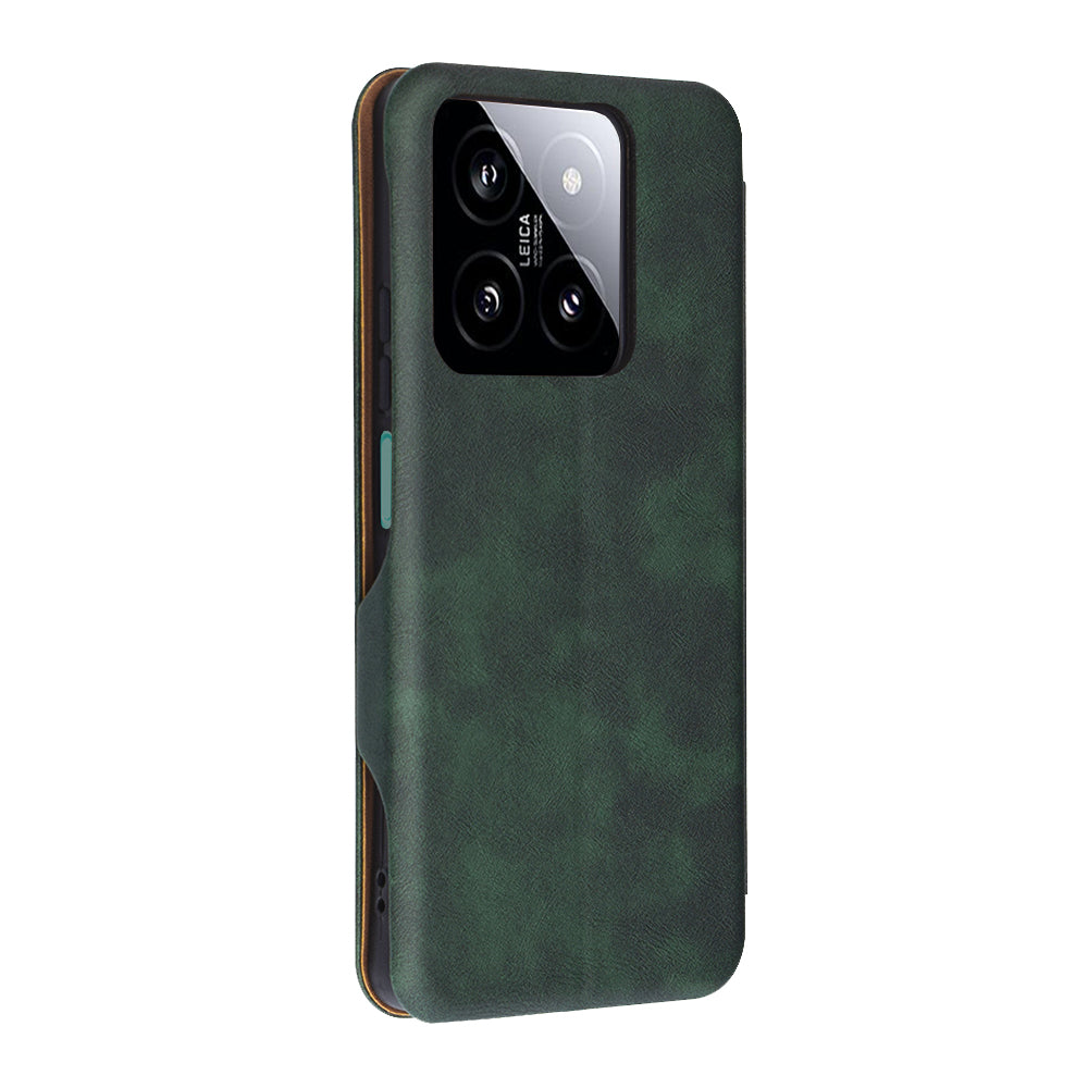 Husa de protectie Techsuit Safe Wallet Plus compatibil cu Xiaomi 14, Verde