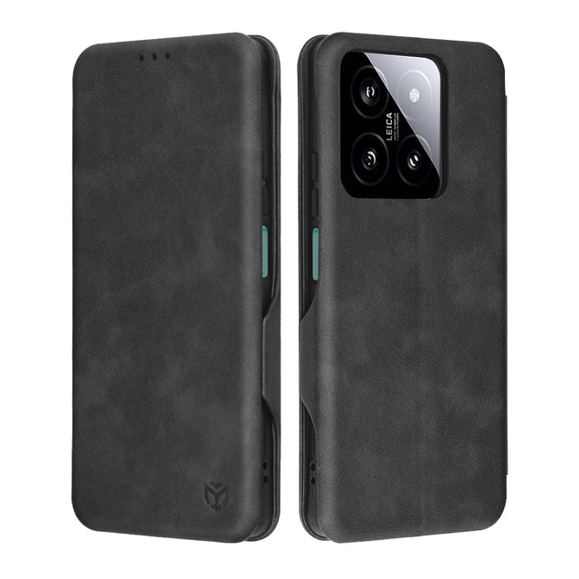 Husa de protectie Techsuit Safe Wallet Plus compatibil cu Xiaomi 14, Negru
