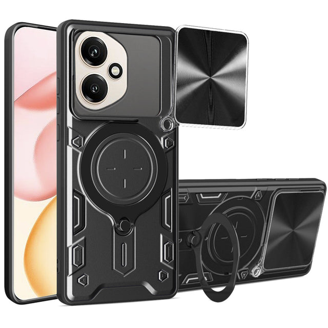 Husa de protectie Techsuit CamGuard Pro compatibil cu Honor 400, Negru