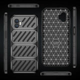 Husa de protectie Techsuit CarbonFiber compatibil cu Samsung Galaxy Xcover7 Pro, Negru