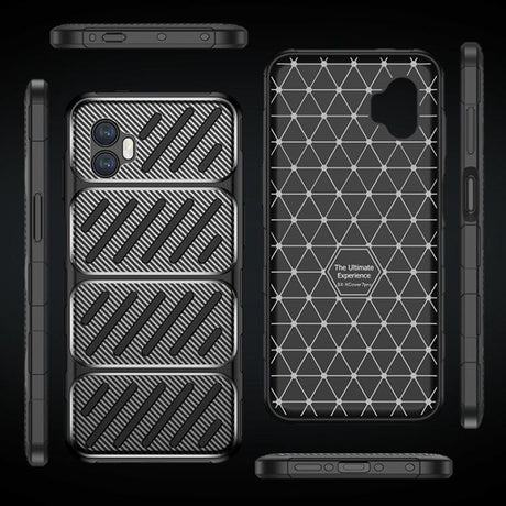 Husa de protectie Techsuit CarbonFiber compatibil cu Samsung Galaxy Xcover7 Pro, Negru