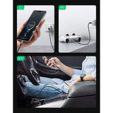 Cablu Ugreen US288 (60128), USB to Type-C, Fast Charging, 3A, 18W, 480Mbps, Nylon Braided, 2m, Gri Spatial