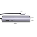 Hub/Dock Ugreen Docking Station CM512 (90568), Type-C to Type-C, 2x USB, HDMI 4K@30Hz, RJ45, SD/TF Card, 5Gbps, PD100W, Gri