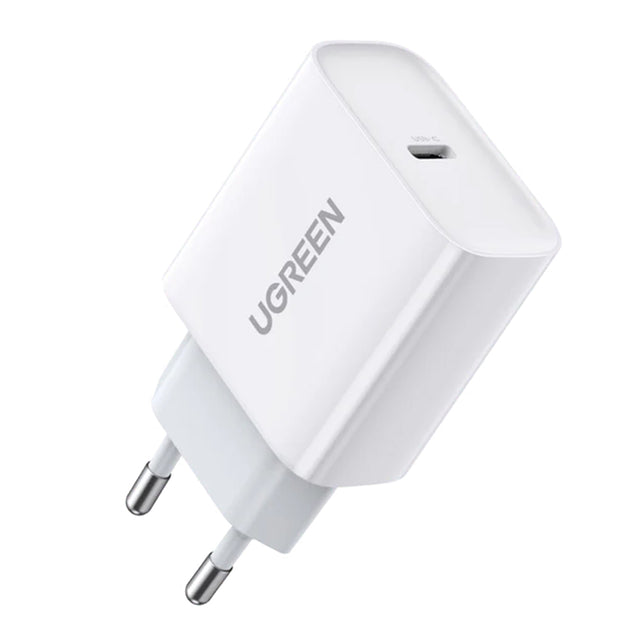 Incarcator Ugreen CD137 (60450), Fast Charging, Type-C, 20W, 5V/3A, PD3.0, Quick Charge 4.0+, Alb