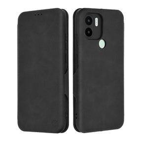 Husa de protectie Techsuit Safe Wallet Plus compatibil cu Xiaomi Redmi A1+ / A2+, Negru