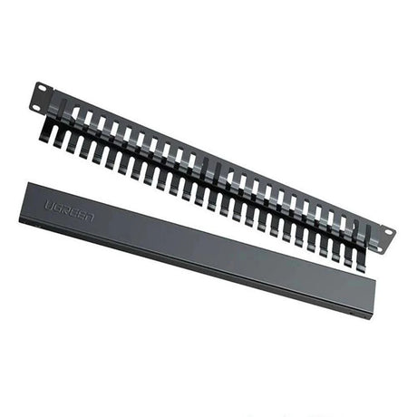 Cablu Ugreen Organizer NW128 (70424), Panel with 24 Ports, Management System, Metal, Up to 19", Negru