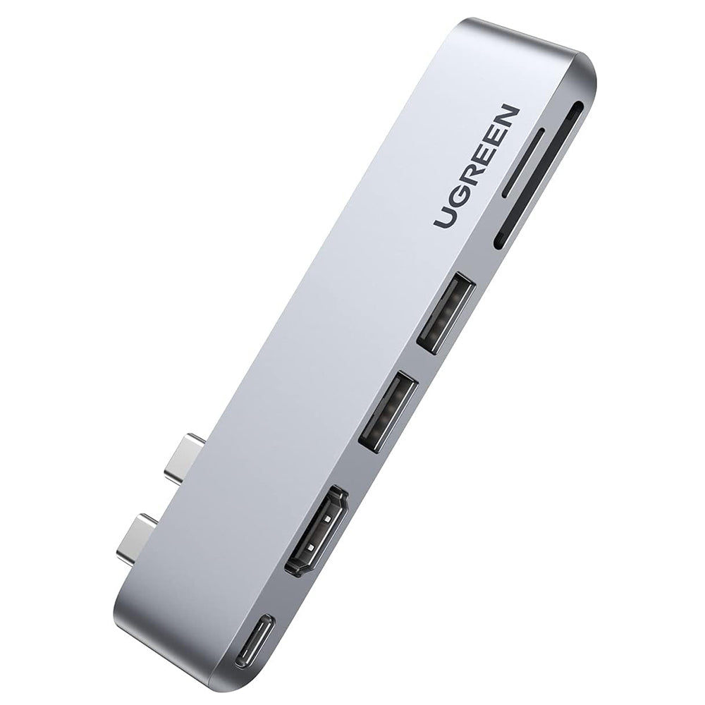 Hub Ugreen CM380 (80856), 2x USB-C, HDMI 4K 40Gbps, Gri