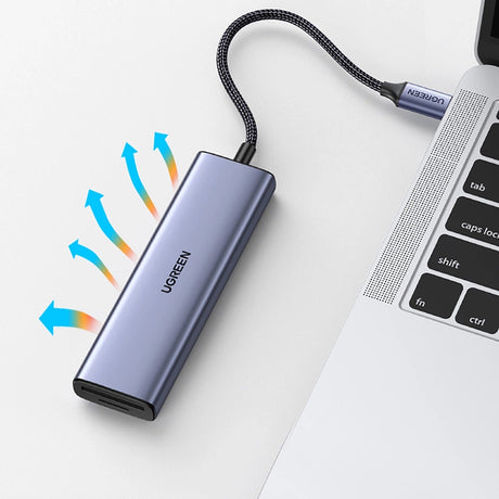 Hub/Dock Ugreen Docking Station CM511 (20956A), Type-C to 3x USB3.0, HDMI 4K, 5Gbps, Card reader SD/TF, 104MB/s, Gri