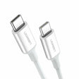 Cablu Ugreen US264 (60518), Fast Charging, USB-C to USB-C, 3A, 60W, 1m, Alb