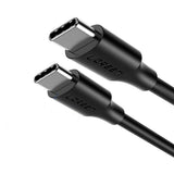 Cablu Ugreen US286 (50997), USB-C to USB-C, 3A, 60W, 1m, Negru