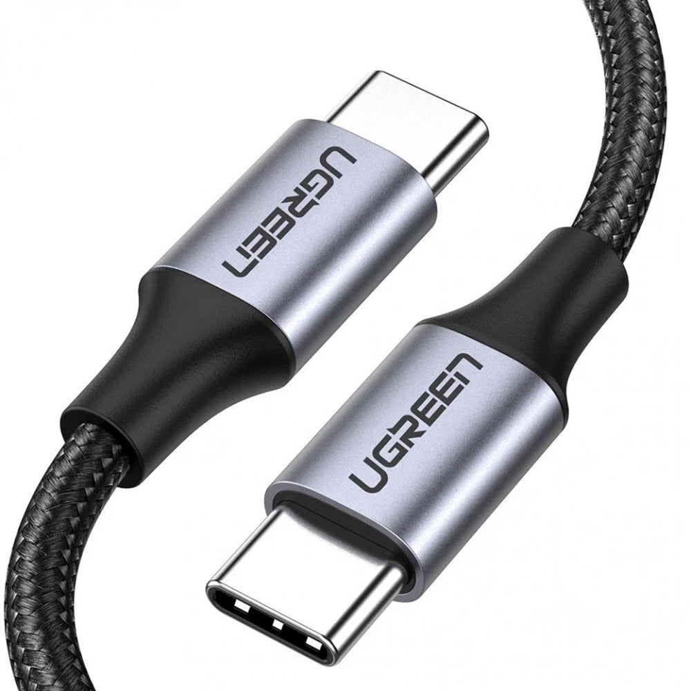 Cablu Ugreen US261 (50150), USB-C, 60W, 1m, Gri