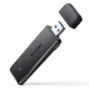 Adaptor Ugreen Wi-Fi Adapter CM492 (50340), USB, 2.4Ghz/5Ghz, Station Mode, Soft AP, 2x Internal Antenna, Negru