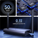 Adaptor Ugreen Wireless Transmitter Receiver CM586 (90909A), HDMI, 50M 4K@30Hz, Negru