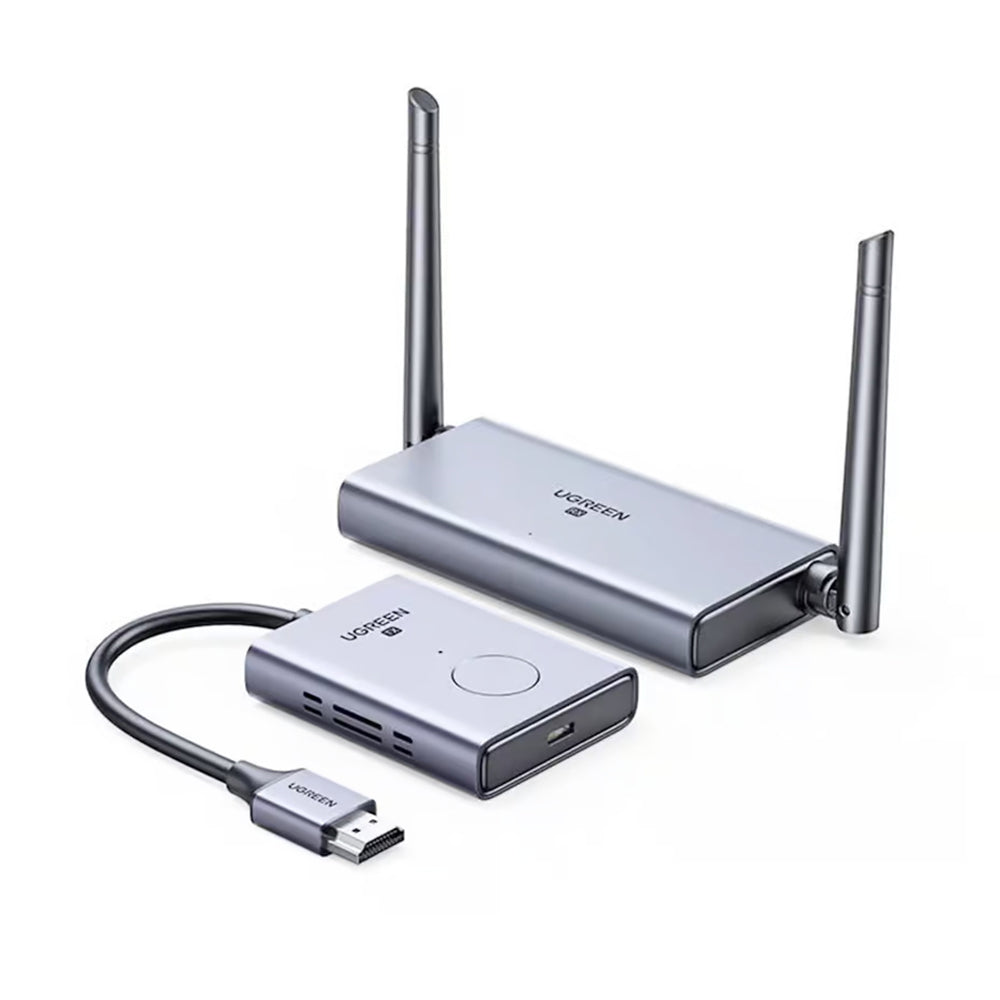 Adaptor Ugreen Wireless Transmitter and Receiver CM506 (50633A), HDMI Cable, 50M (4K@30Hz), Negru