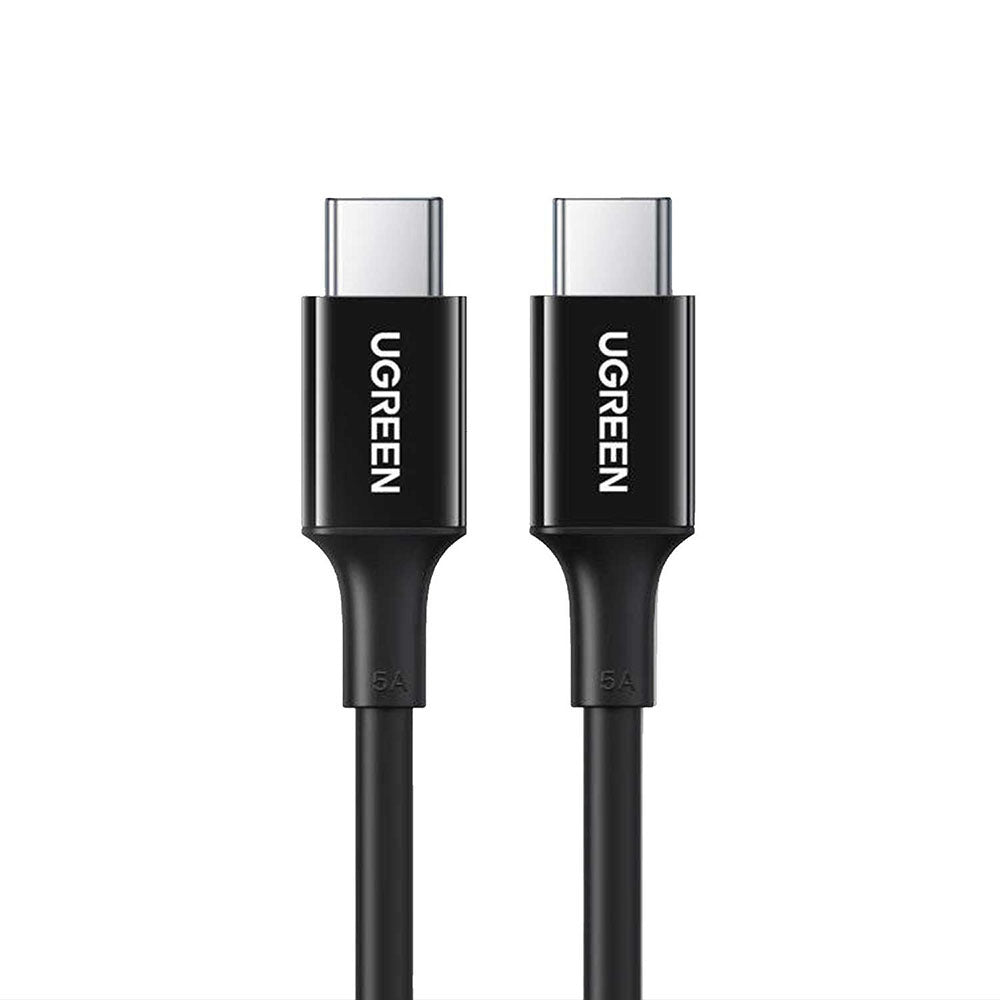 Cablu Ugreen US300 (80371), USB-C to USB-C, 5A, 100W, 1m, Negru