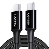 Cablu Ugreen US300 (80371), USB-C to USB-C, 5A, 100W, 1m, Negru