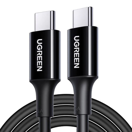 Cablu Ugreen US300 (80371), USB-C to USB-C, 5A, 100W, 1m, Negru
