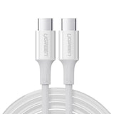 Cablu Ugreen US300 (60551), USB-C to USB-C, 5A, 100W, 1m, Alb