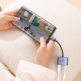 Adaptor Ugreen Audio Adapter CM231 (60164), Type-C to Jack 3.5mm, USB-C, Stereo, Line Control, Microphone Input, PD30W, Gri