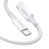 Cablu Ugreen US557 (15267), USB-C to USB-C, 5A, 100W, 1m, Alb