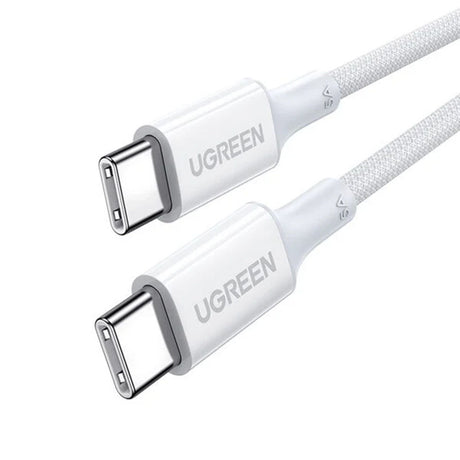 Cablu Ugreen US557 (15267), USB-C to USB-C, 5A, 100W, 1m, Alb