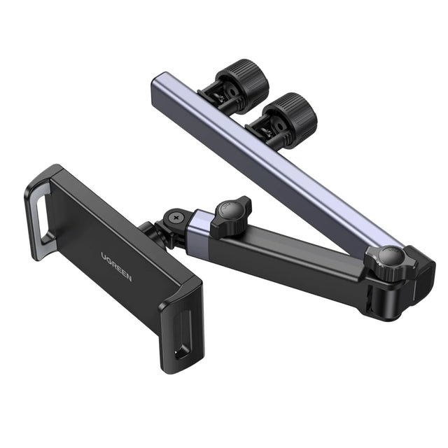 Suport Ugreen LP904 (55443), for Headrest, Dual Telescopic Arm, 360° Rotation, for Phone, Tablet up to 9.84", Negru
