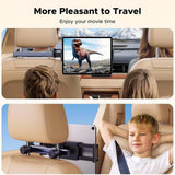 Suport Ugreen LP904 (55443), for Headrest, Dual Telescopic Arm, 360° Rotation, for Phone, Tablet up to 9.84", Negru