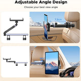 Suport Ugreen LP904 (55443), for Headrest, Dual Telescopic Arm, 360° Rotation, for Phone, Tablet up to 9.84", Negru
