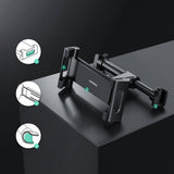 Suport Ugreen LP160 (60108), for Headrest, 360° Rotatable, Secure Grip, for Phone, Tablet 4.7" - , Negru
