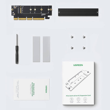 Stocare Ugreen Expansion Card CM465 (30715), PCIe 4.0 to M.2 NVMe, 64Gbps, Negru