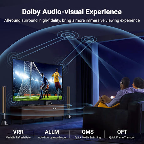 Cablu Ugreen HD140 (80403), HDMI, 8K@60Hz 48Gbps, 2m, Negru
