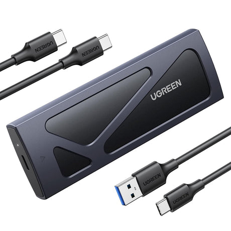 Stocare Ugreen Hard Drive Enclosure CM578 (15512), M.2 NVMe SSD, 10Gbps, 2TB, with 2x Type-C Cable, Albastru Inchis