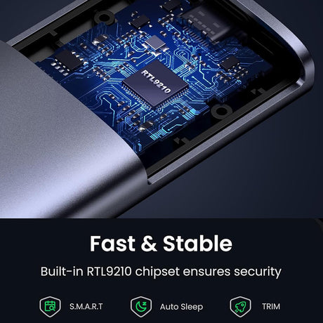 Stocare Ugreen Hard Drive Enclosure CM767 (35267), M.2 NVMe SSD, 10Gbps, Gri