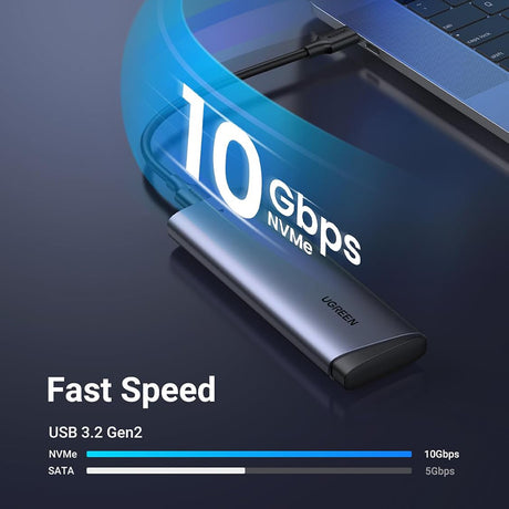 Stocare Ugreen Hard Drive Enclosure CM767 (35267), M.2 NVMe SSD, 10Gbps, Gri