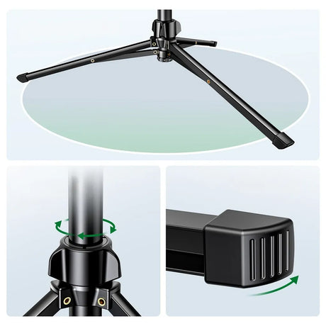 Selfie Stick Ugreen LP680 (15609), Tripod, Telecomanda Bluetooth, Negru