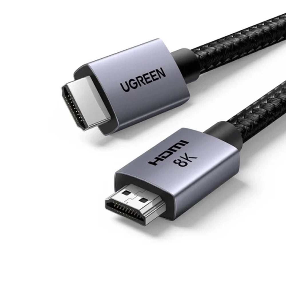 Adaptor Ugreen Video Cable HD171 (25908), HDMI to HDMI, 8K@60Hz, 48Gbps High Speed, Audio-Video, 3D, eARC, HDR, 1m, Gri