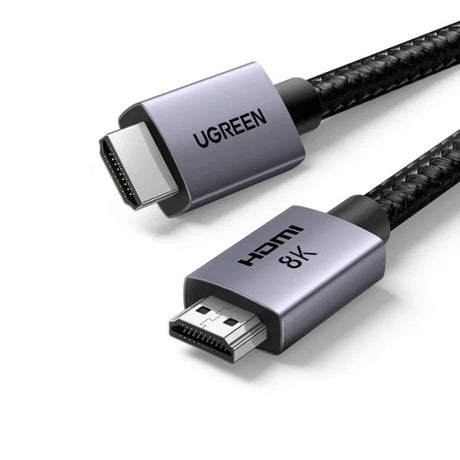 Adaptor Ugreen Video Cable HD171 (25908), HDMI to HDMI, 8K@60Hz, 48Gbps High Speed, Audio-Video, 3D, eARC, HDR, 1m, Gri