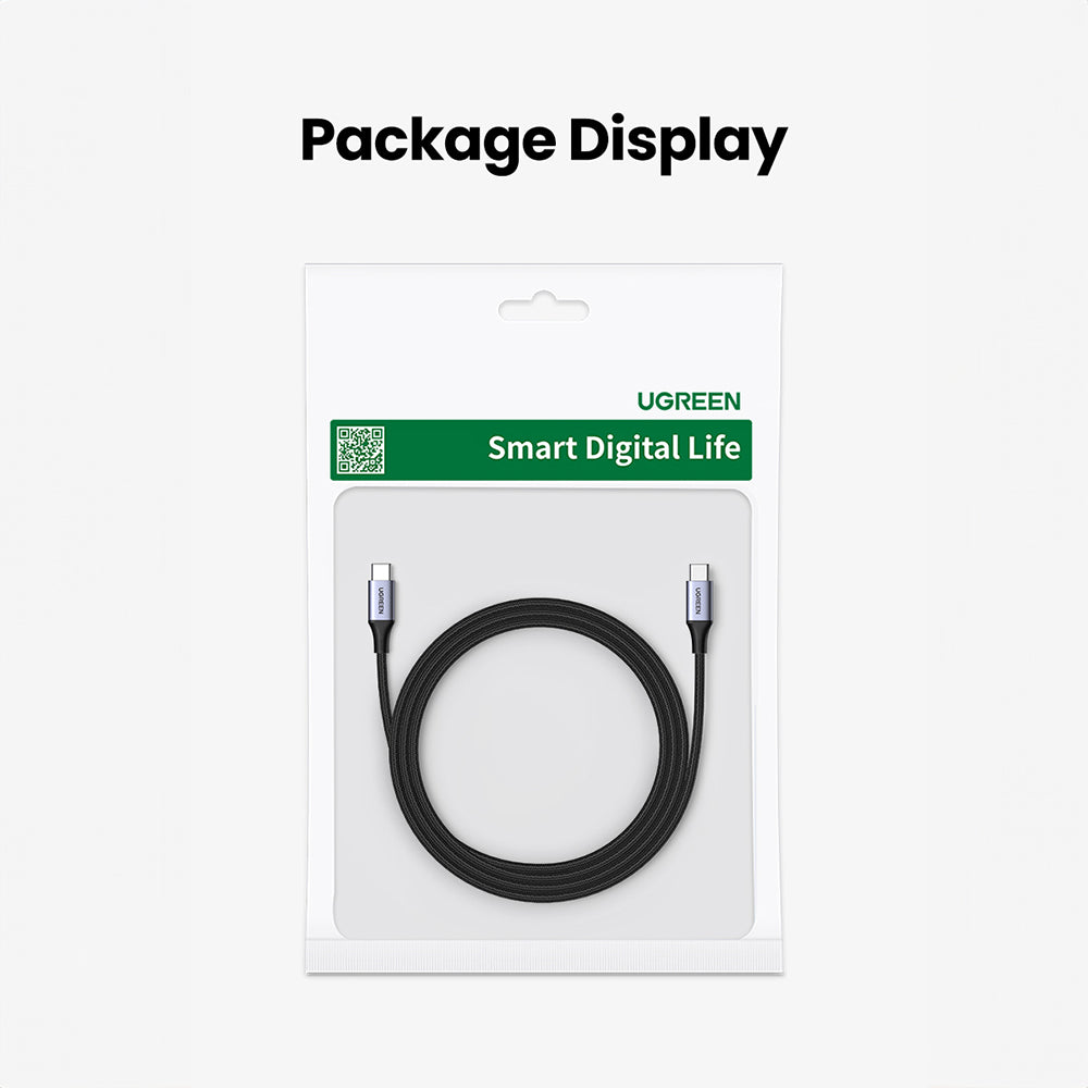 Cablu Ugreen US535 (90440), USB-C, PD240W, 2m, Gri