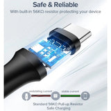 Cablu Ugreen US287 (60121), USB to Type-C, 3A, 18W, 1m, Alb