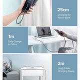 Cablu Ugreen US287 (60121), USB to Type-C, 3A, 18W, 1m, Alb