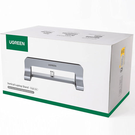 Suport Ugreen Vertical Laptop LP258 (20471), Adjustable Stand, Single Slot, Up to 15.6", Argintiu