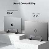 Suport Ugreen Vertical Laptop LP258 (20471), Adjustable Stand, Single Slot, Up to 15.6", Argintiu